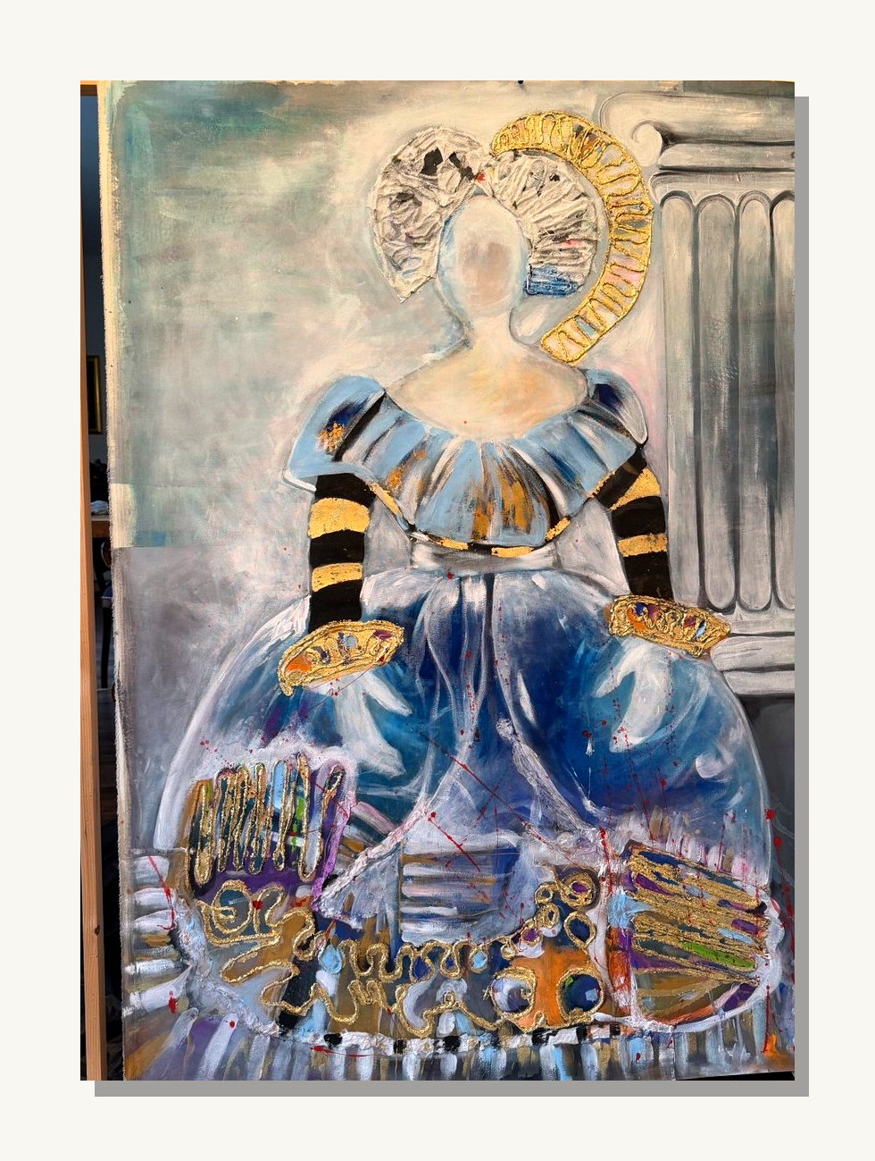 Blue Chapel Figure by Mila