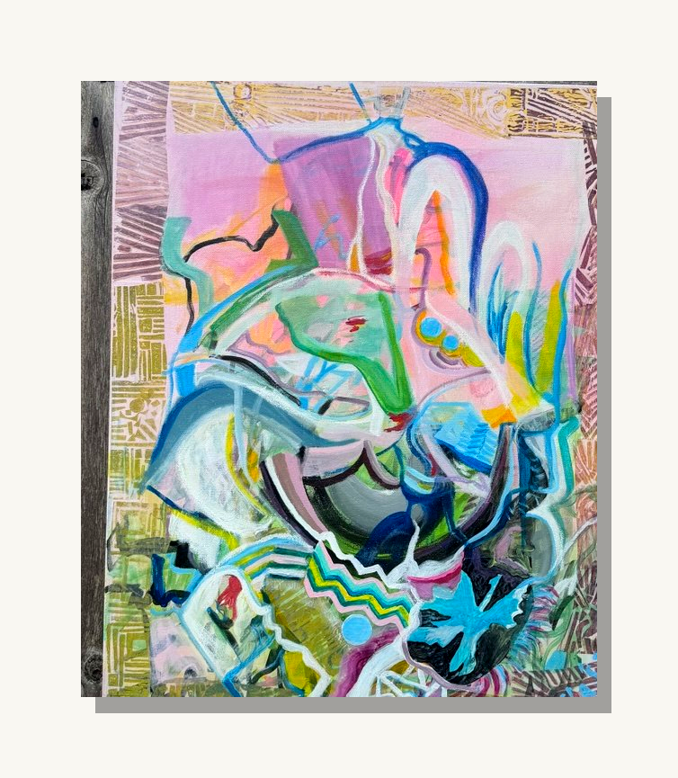 Pink Mosaic Current by Mila
